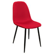 Simone Red Fabric Dining Chair
