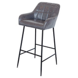 Oxford Faux Leather Bar Stool