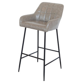 Oxford Faux Leather Bar Stool – Bar Stool – view 3