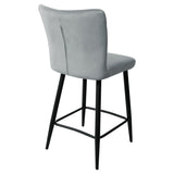 Carter Grey Breakfast Counter Stool - Back