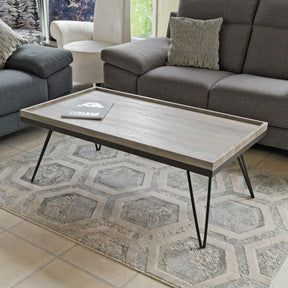 Antique Grey Wood Effect Coffee Table – Coffee Table by Febland