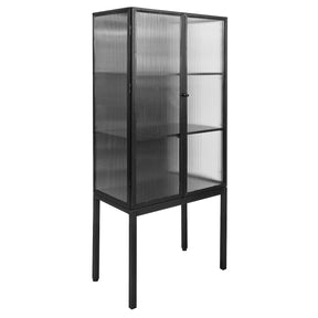 Black 2 Door Display Cabinet – Cabinet by Febland