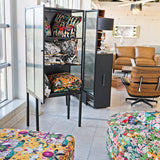 Black 2 Door Display Cabinet