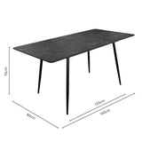 Carleton Extending Black Dining Table
