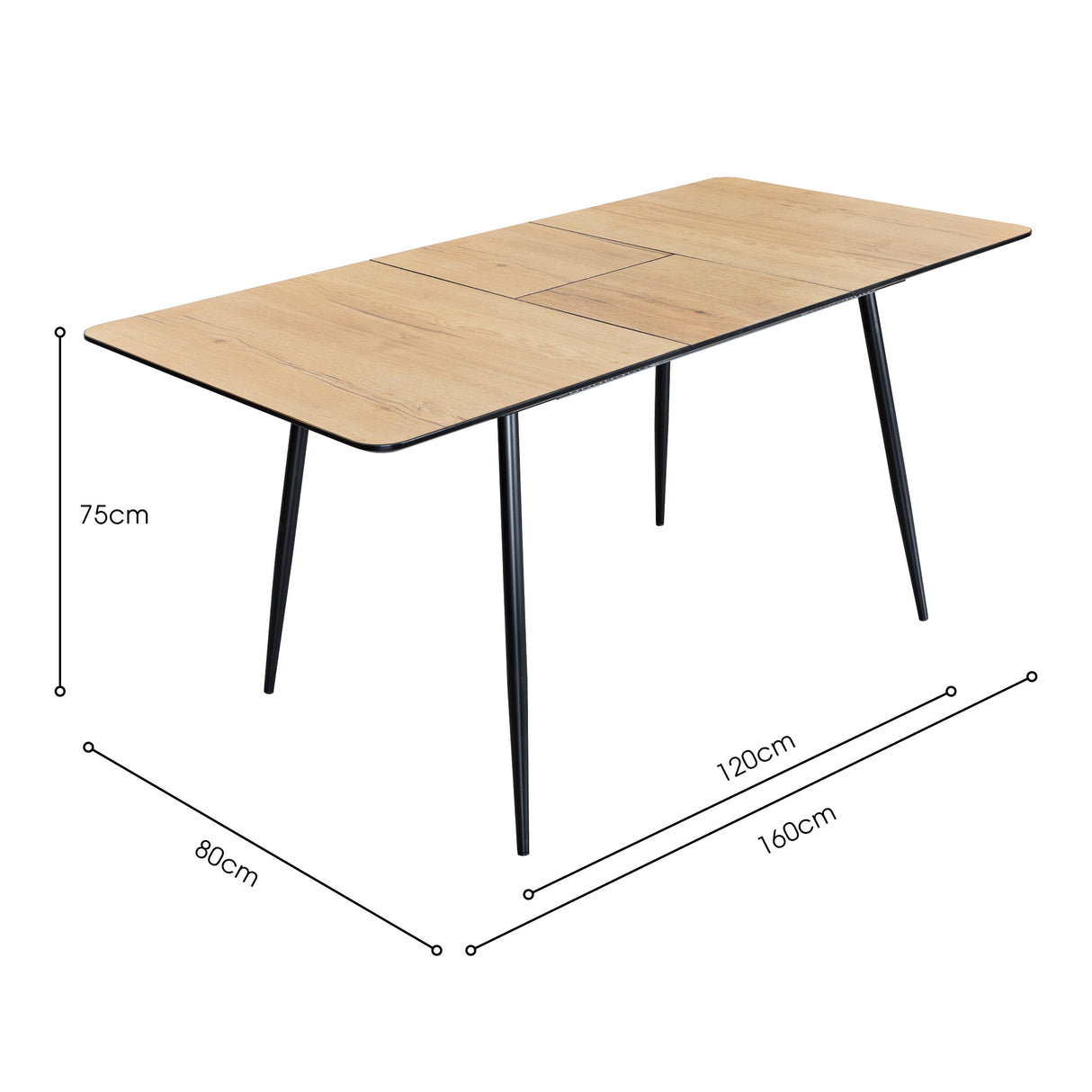 Carleton Extending Natural Dining Table
