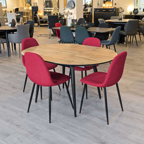 Thornton Wood Veneer Extending Dining Table – Dining Table by Febland
