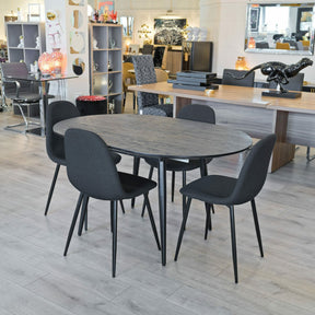 Thornton Extending Black Dining Table – Dining Table by Febland
