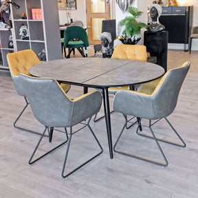 Thornton Extending Grey Dining Table – Dining Table by Febland