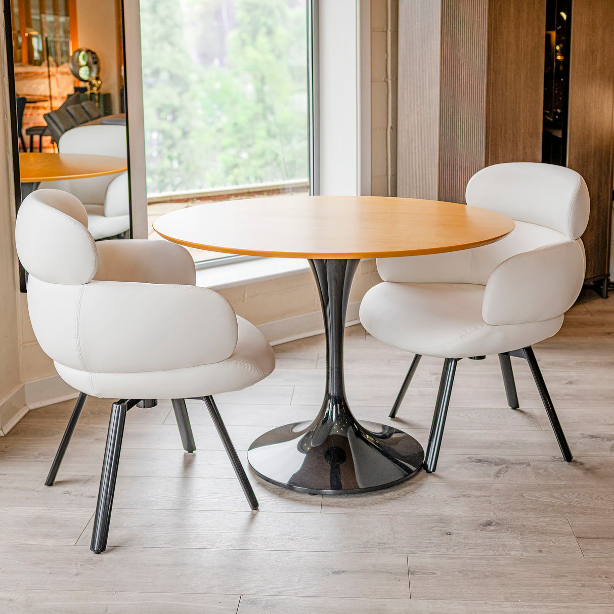 Aeris Ivory Swivel Chair