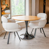 Aeris Ivory Swivel Chair