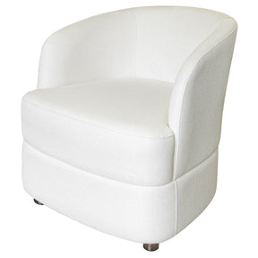Solenne Ivory Linen Tub Chair – Accent Chair by Febland