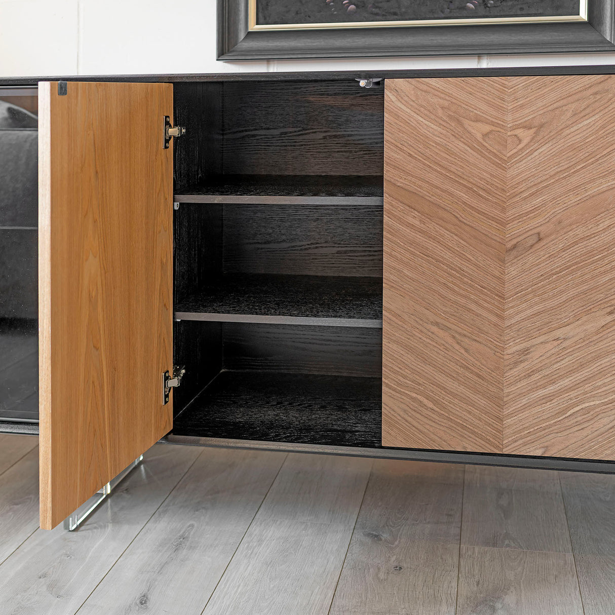 Chevron Display Sideboard