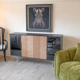 Chevron Display Sideboard