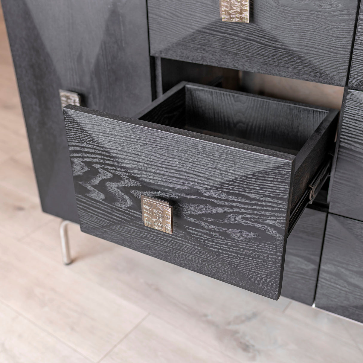 Hudson Black Wooden Sideboard
