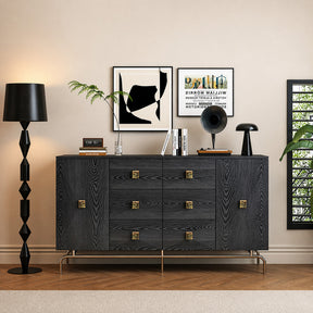 Hudson Black Wooden Sideboard – Sideboard by Febland