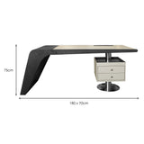 Noir Arc Executive Desk