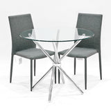 Selina Stacking Dining Chair Grey