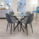 Criss Cross Black Dining Table