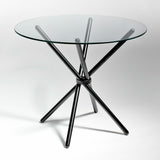 Criss Cross Black Dining Table