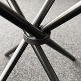 Criss Cross Black Dining Table