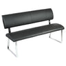 Triple Diner Bench - Black