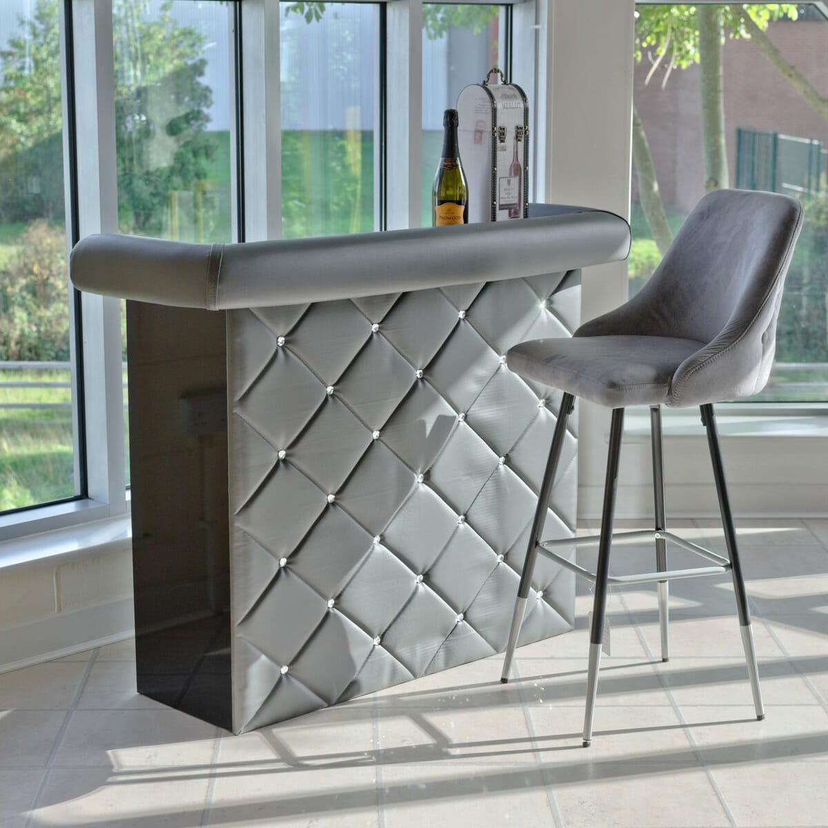 Fiona Fabric Bar Stool