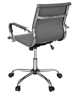 Eames Style Office Chair in Grey - Back View