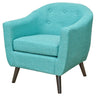 Cleo Teal Fabric Tub Chair