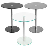 Podium Round Glass Side Table