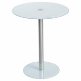 Podium Round Glass Side Table