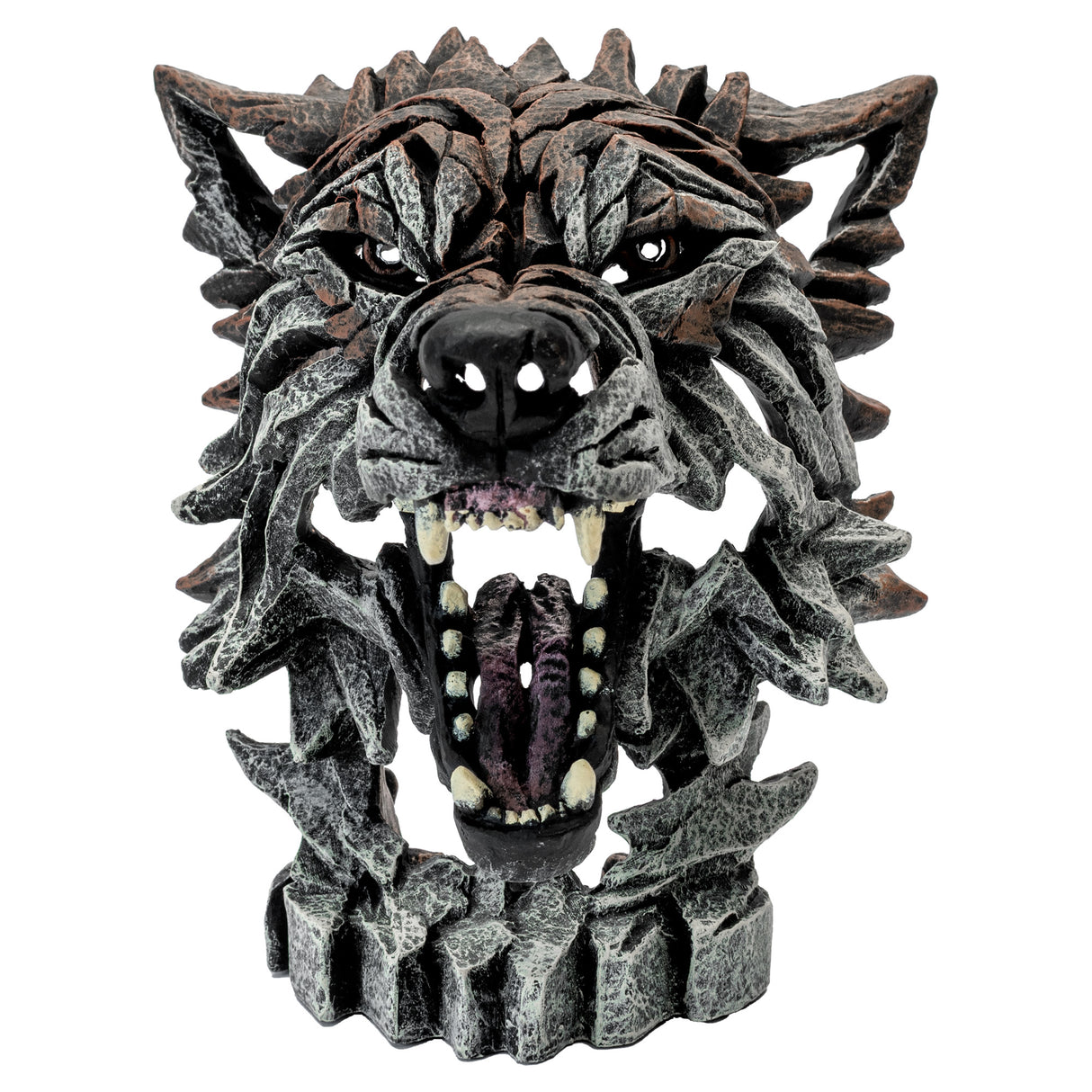 Edge Wolf Bust Sculpture - Miniature