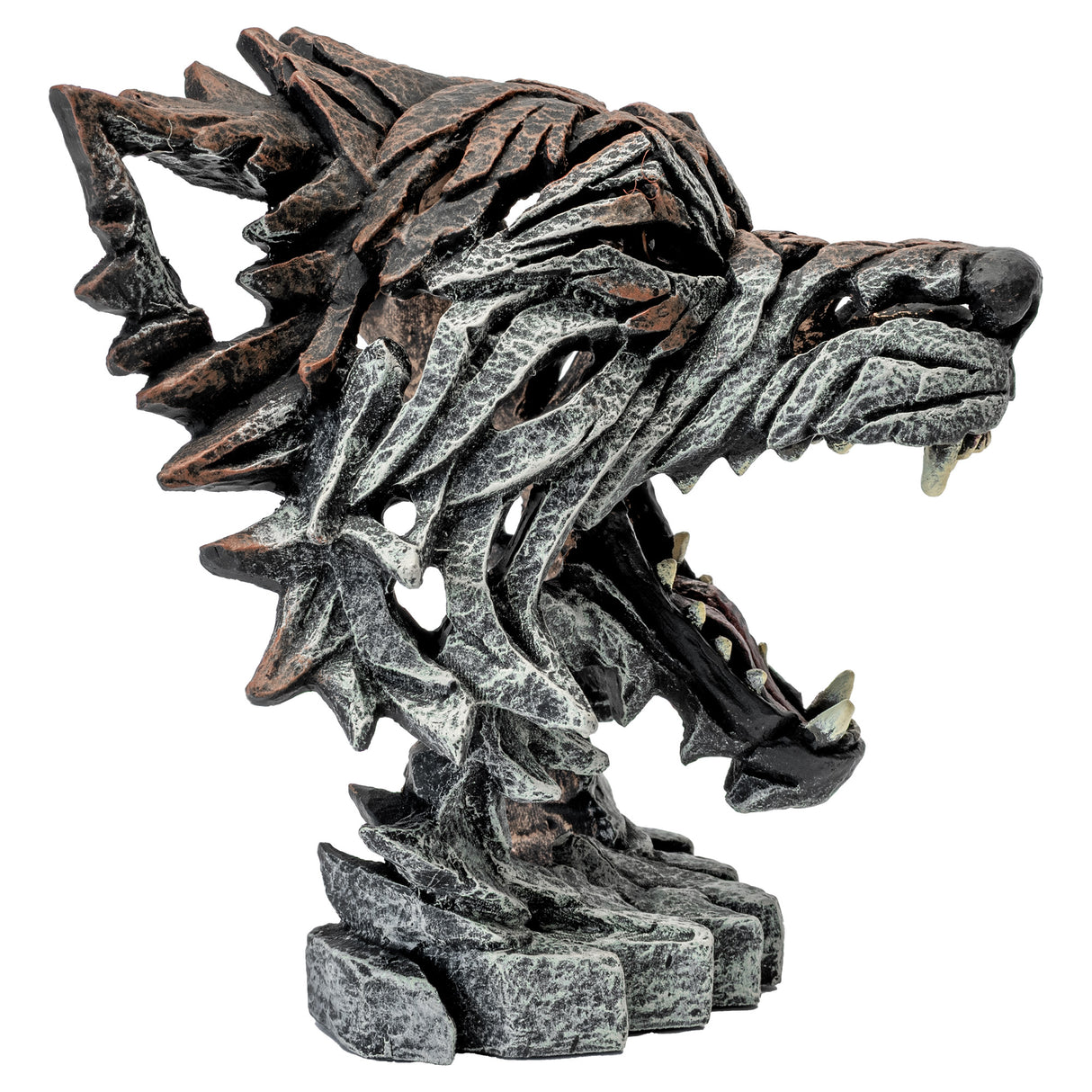 Edge Wolf Bust Sculpture - Miniature