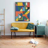 Geometric Harmony - Framed Wall Art (113cm x 85cm)