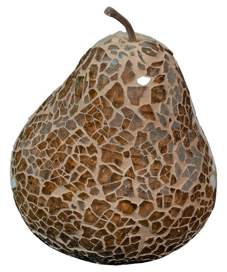 Mosaic Glass Pear - Brown