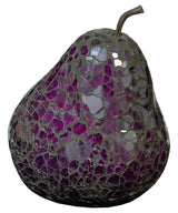 Mosaic Glass Pear - Purple
