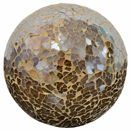 Mosaic Glass Ball - Brown