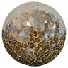 Mosaic Glass Ball - Brown