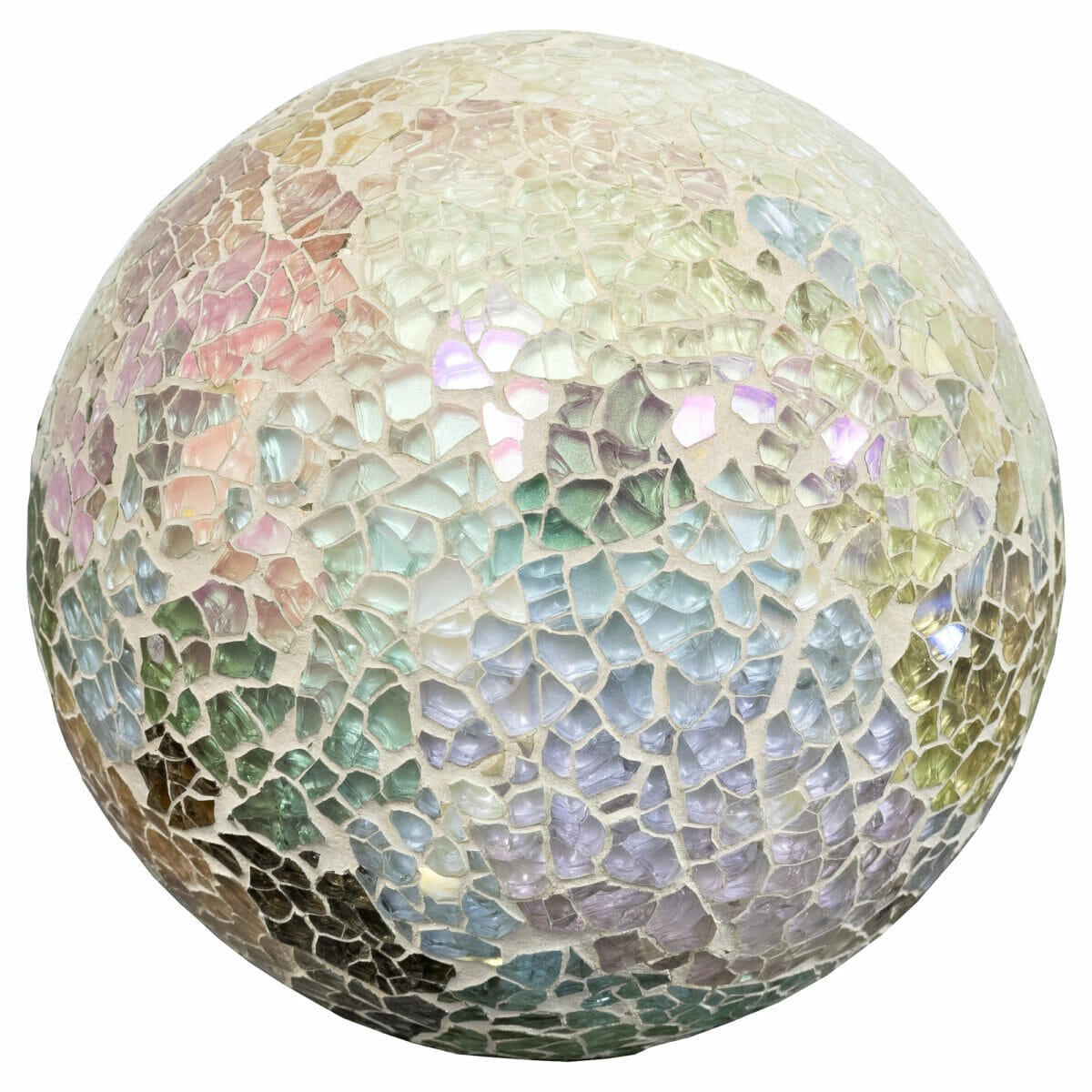 Mosaic Glass Ball - Natural Pearl