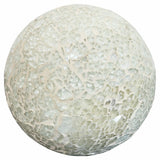 Mosaic Glass Ball - White