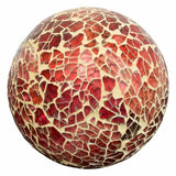 Mosaic Glass Ball - Orange