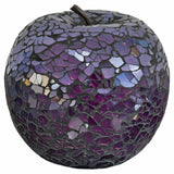 Mosaic Glass Apple - Purple