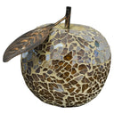 Mosaic Glass Apple with Leaf – Mosaic Glass Ornament – view 4