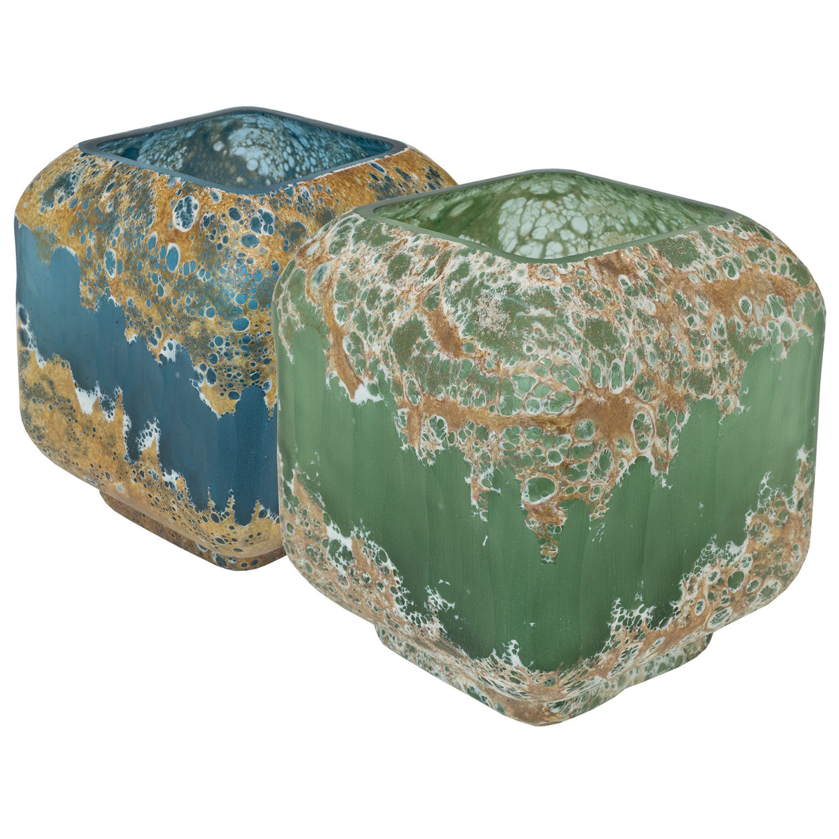 Lava Small Glass Planter