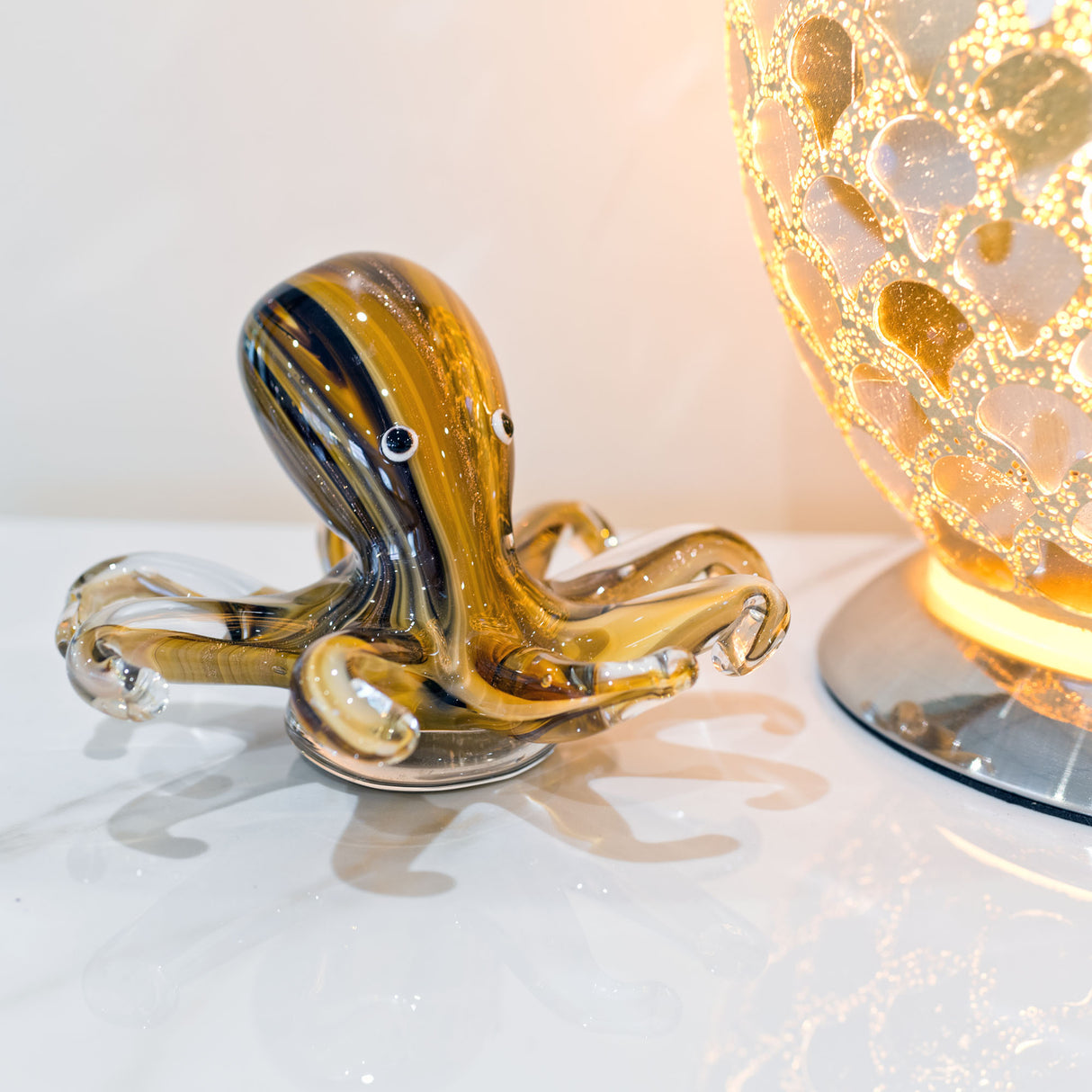 Mini Glass Octopus Ornament