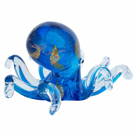 Venetian Glass Royal Blue Octopus - Back