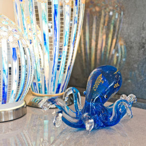 Venetian Glass Royal Blue Octopus – Glass Ornament by Febland