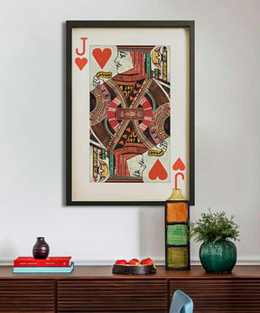 Jack Of Hearts Playing Card Collage Wall Art – Wall Art by Febland