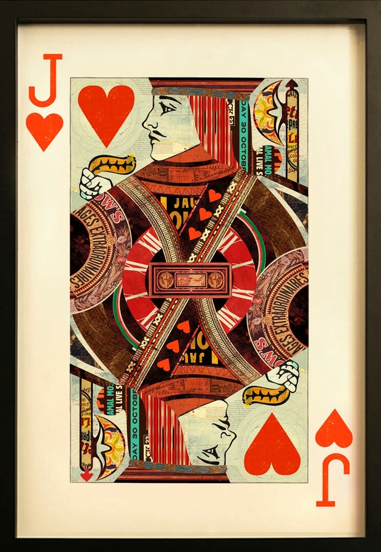 Jack Of Hearts Playing Card Wall Art