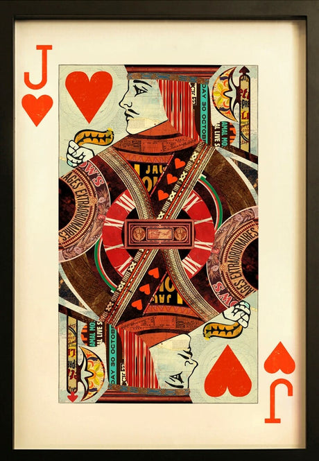 Jack Of Hearts Playing Card Wall Art