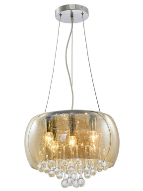 Smoked Shade Chandelier – Ceiling Light by Febland